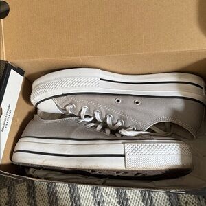 Converse Classic Gray Canvas Sneakers
